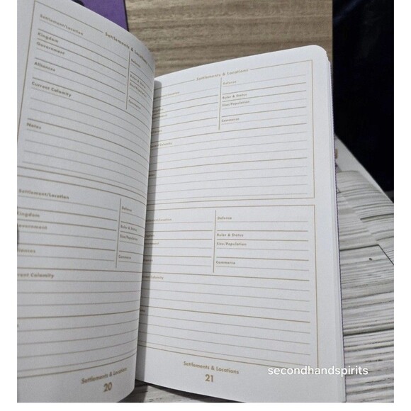 DnD Dice Set + Storage Box  Polyhedral Dice with Bonus Fantasy Art ~2 Field Bks - Picture 10 of 12